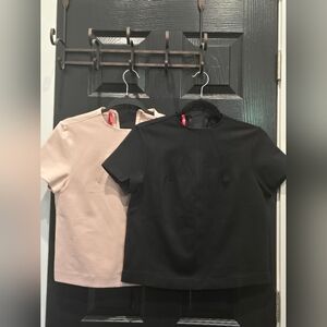 SPANX Black and Cream Women's Tops Blouses